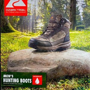 O ark Trail Mens Terrain Waterproof 8 inch Hiking and Hunting Boots